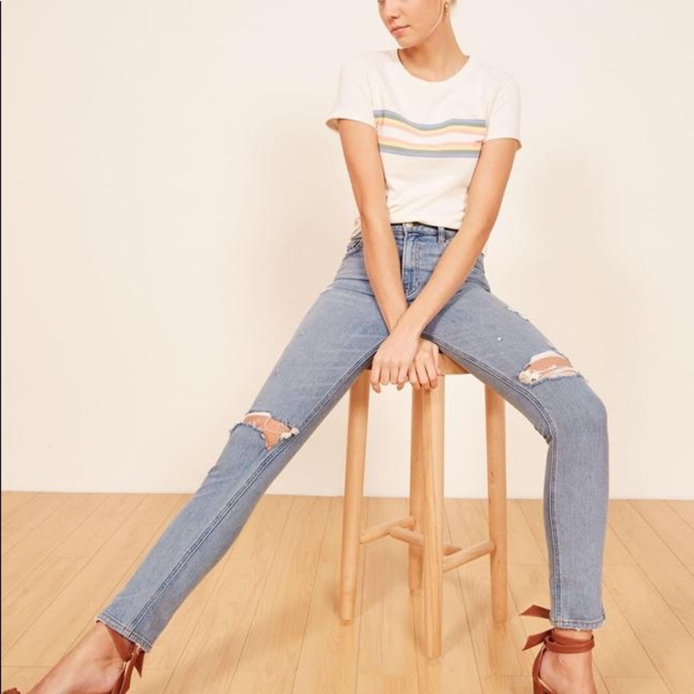 Reformation Hepburn High Skinny Jean in Ibiza